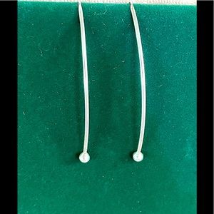 SILPADA STERLING SILVER 925 LONG SPHERES ON WIRES EARRINGS